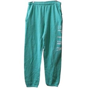 PINK Victoria's Secret Teal Green Sweatpants Lounge Joggers XS Cotton Polyester
